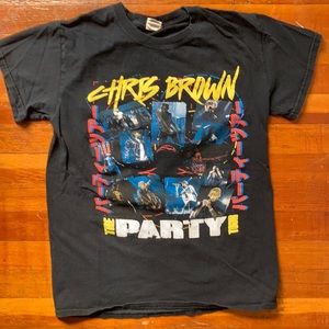 Chris brown party tour short sleeve tee